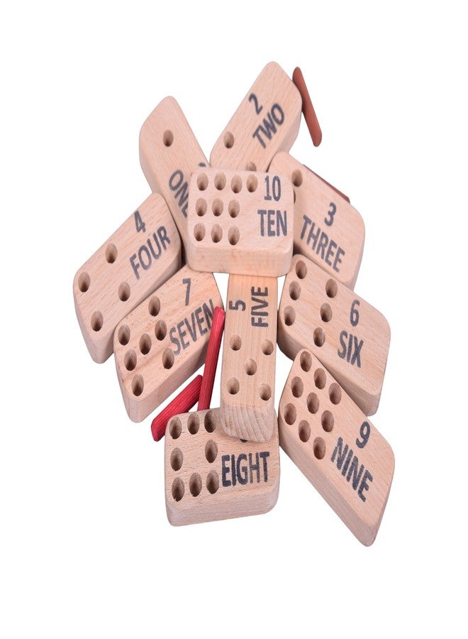 RCW Numbers Peg Board with 20 Pin for Kids 1-3 Years Old | Montessori Toys | Educational Toy | Wooden Puzzles | Interactive Counting, Fine Motor Skills, Hands On Math Learning, Problem Solving - Image 2